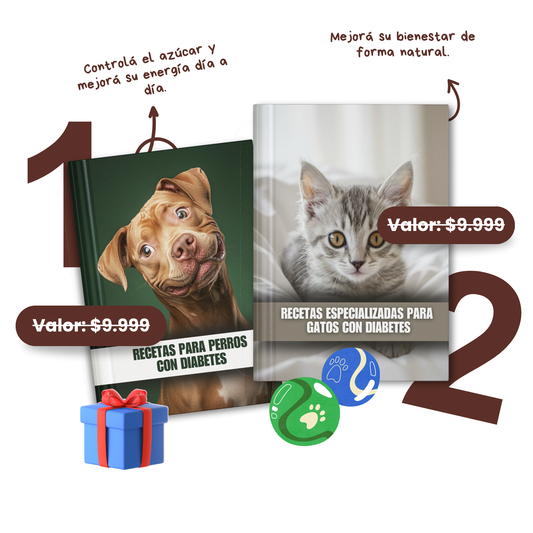 +450 Recetas Naturales para Perros y Gatos +10 BONOS de REGALO 🎁